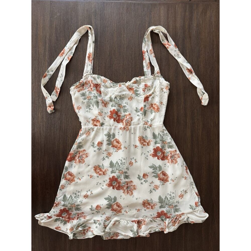 Reformation Dainty Mini Dress Womens XS Georgette Romantic Corset Summer - Picture 4 of 12